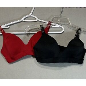 Steve Madden Bralette‎ Bra Women's Small Black and Red Adjustable Straps